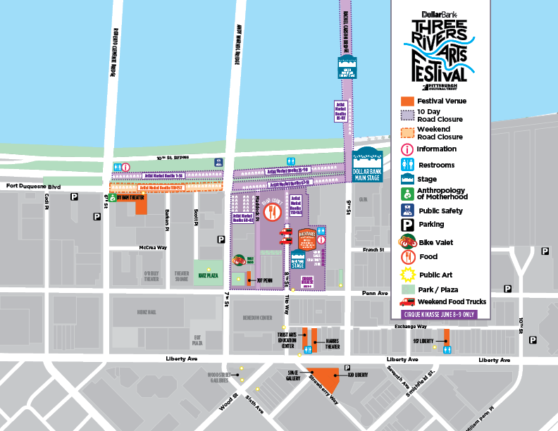a map of the festival's cultural district footprint. click to open pdf version.
