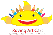 Roving Art Cart City of Pittsburgh Department of Parks and Recreation logo